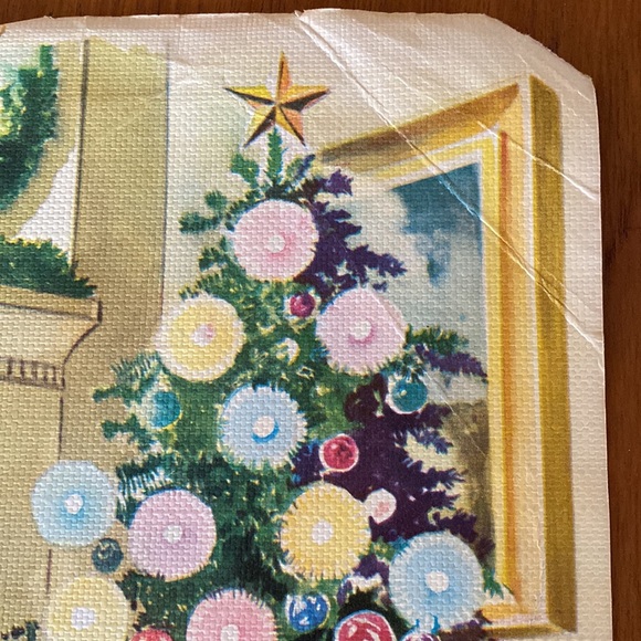 VTG The Night Before Christmas Linen Book - Picture 12 of 13